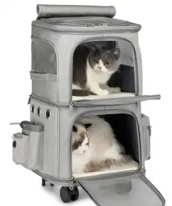 Poussette double pour chat