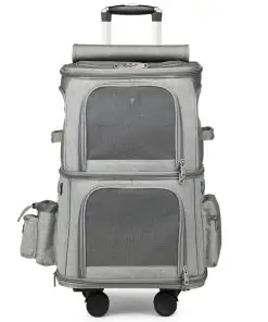 Poussette double pour chat