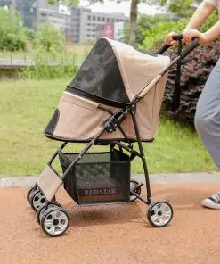 Poussette pour chien pliable