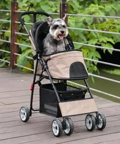 Poussette pour chien pliable